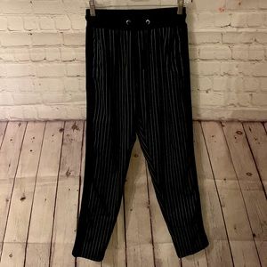 White Striped Sweatpants